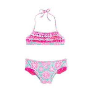 Vineyard Vines Girl  Floral Ruffle Bikini